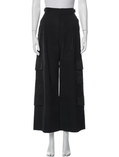 Pre-owned Parentezi Wide Leg Pants In Black