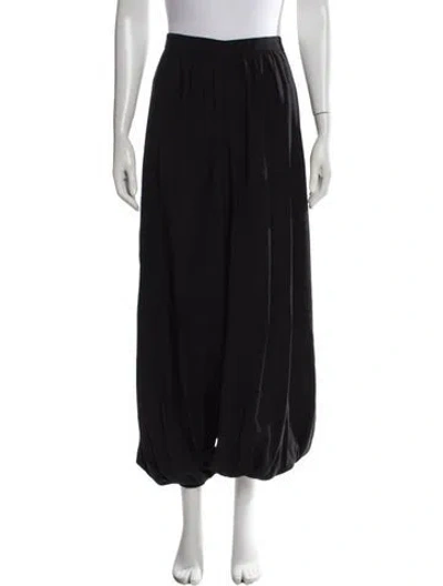 Pre-owned Parentezi Wide Leg Pants In Black