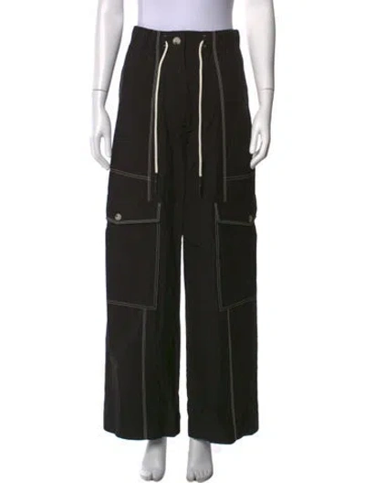 Pre-owned Parentezi Wide Leg Pants In Black