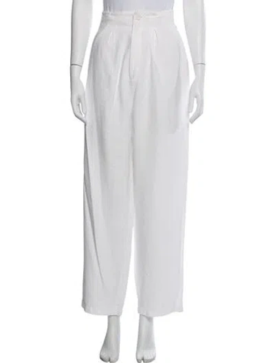 Pre-owned Parentezi Wide Leg Pants In White