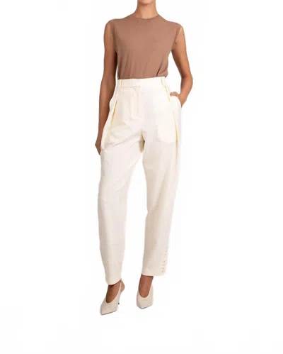 Parentezi Women's Olympia Trousers In Vanilla In White