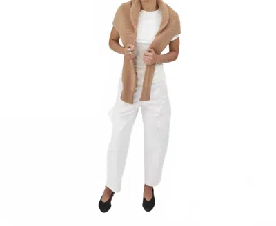 Parentezi Yves Mid-rise Pants In Ivory In Neutral
