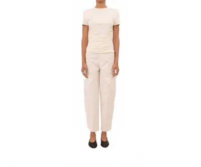 Parentezi Yves Mid-rise Pants In Khaki In Neutral