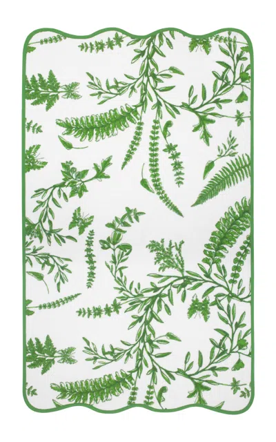 Paresse Paris Forêt Secrète Terry Bath Towel In Green