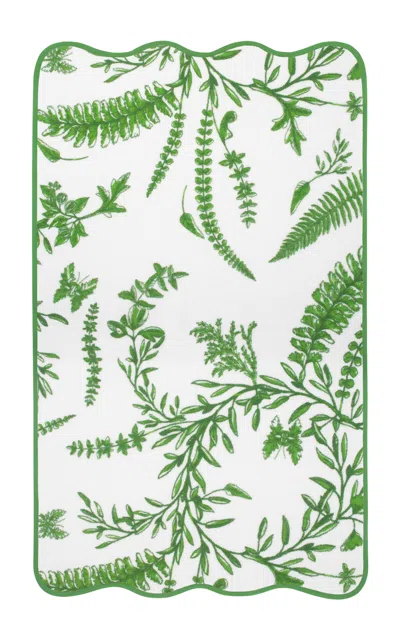 Paresse Paris Forêt Secrète Terry Hair & Body Towel In Green