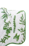 Paresse Paris Forêt Secrète Terry Quilted Bath Mat In Green