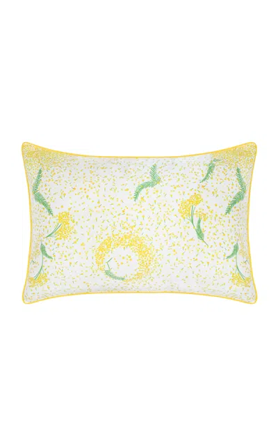 Paresse Paris Or Mimosa Standard Pillowcase In Silk In Multi