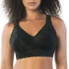 Parfait Adriana Wire-free Lace Bralette In Black