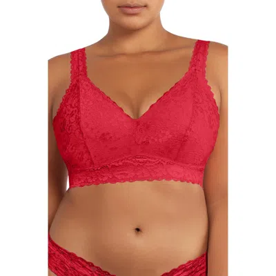 Parfait Adriana Wire-free Full Bust Supportive Bralette In Red