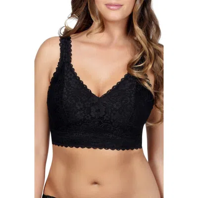 Parfait Adriana Wire-free Lace Bralette In Black