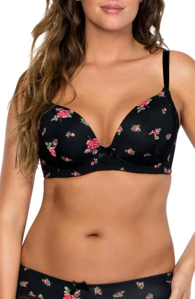 Parfait Casey Plunge Molded T-shirt Bra In Black