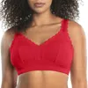 Parfait Dalis Wire-free Bralette In Red