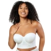 Parfait Elissa Full Busted Strapless Bustier In Pearl White