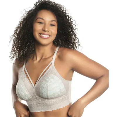 Parfait Mia Lace Wire-free Lace Bralette In Sandstone