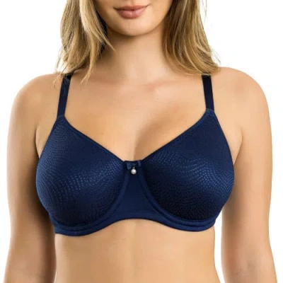 Parfait Pearl Non-padded Seamless Minimizer Bra In Blue