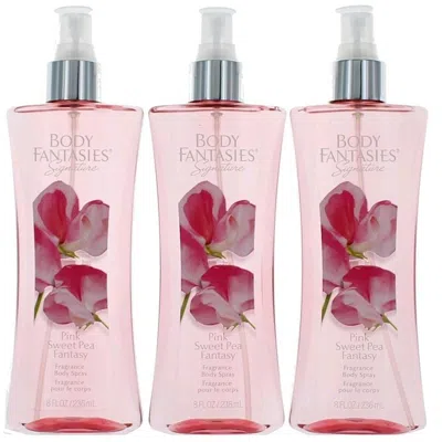Parfums De Coeur Awbfpsp8bs3p Pink Sweet Pea Fantasy 8 oz Fragrance Body Spray For Women - Pack Of 3 In White