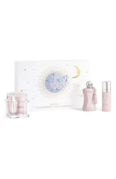 Parfums De Marly Delina 3-piece Fragrance Gift Set $612 Value In Transparent