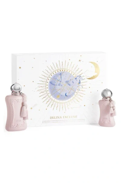 Parfums De Marly Delina Exclusif Parfum Gift Set $695 Value In Transparent