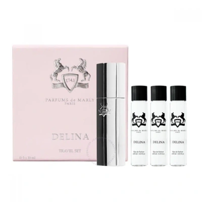 Parfums De Marly Ladies Delina Travel Set 3 X 0.34 oz Edp Fragrances 3700578521248 In White