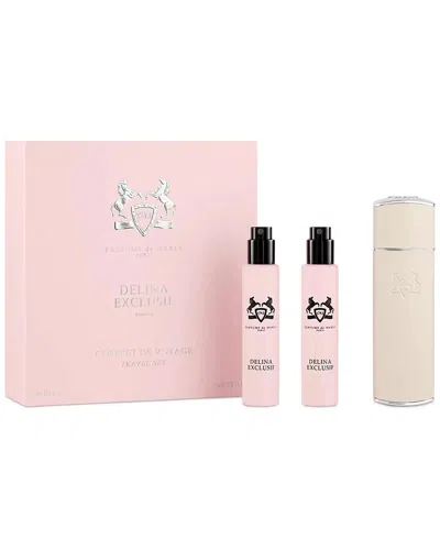 Parfums De Marly Women's 0.34oz Set Of 3 Delina Exclusif Eau De Parfum In Transparent