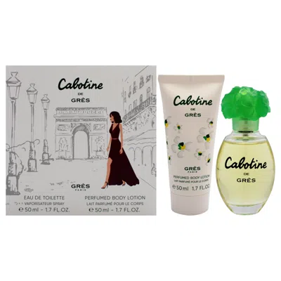 Parfums Gres Cabotine By  For Women - 2 Pc Gift Set 1.7oz Edt Spray, 1.7oz Body Lotion In White