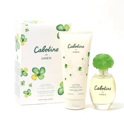 Parfums Gres Cabotine By  Set - 3.3 oz Edt Spray + 6.8 oz Body Lotion