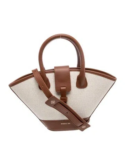 Pre-owned Paris 64 Leather Top Handle Bag W/ Tags In Brown