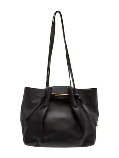 Pre-owned Paris 64 Leather Tote In Black