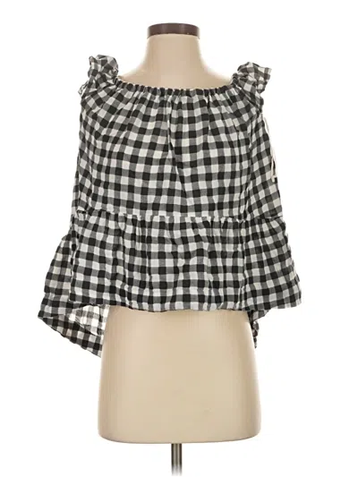 Pre-owned Paris Atelier & Other Stories 3/4 Sleeve Blouse In Black