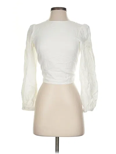 Pre-owned Paris Atelier & Other Stories 3/4 Sleeve Blouse In Ivory