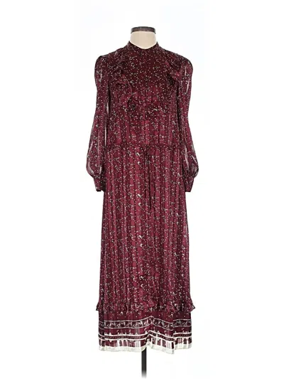 Pre-owned Paris Atelier & Other Stories Casual Dress In Burgundy