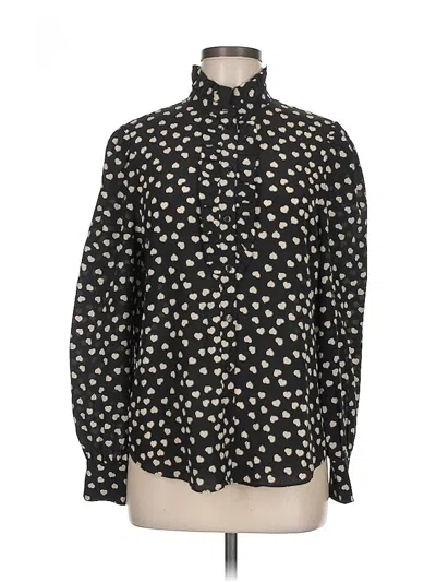 Pre-owned Paris Atelier & Other Stories Long Sleeve Blouse In Black