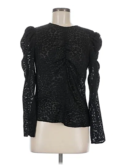 Pre-owned Paris Atelier & Other Stories Long Sleeve Blouse In Black