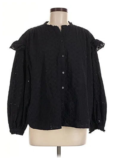 Pre-owned Paris Atelier & Other Stories Long Sleeve Blouse In Black