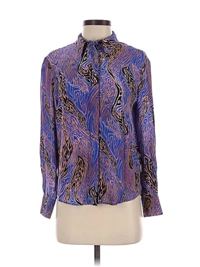 Pre-owned Paris Atelier & Other Stories Long Sleeve Blouse In Blue