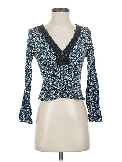 Pre-owned Paris Atelier & Other Stories Long Sleeve Blouse In Blue