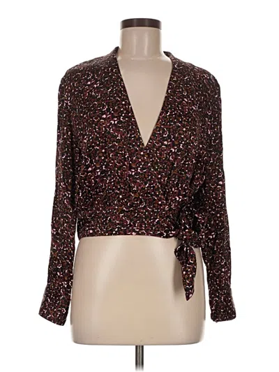 Pre-owned Paris Atelier & Other Stories Long Sleeve Blouse In Brown