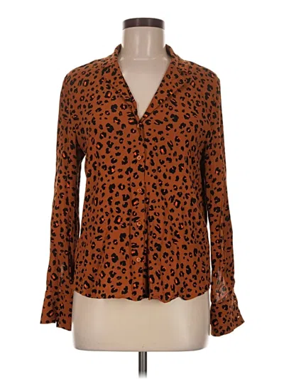 Pre-owned Paris Atelier & Other Stories Long Sleeve Blouse In Brown