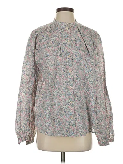 Pre-owned Paris Atelier & Other Stories Long Sleeve Blouse In Gray