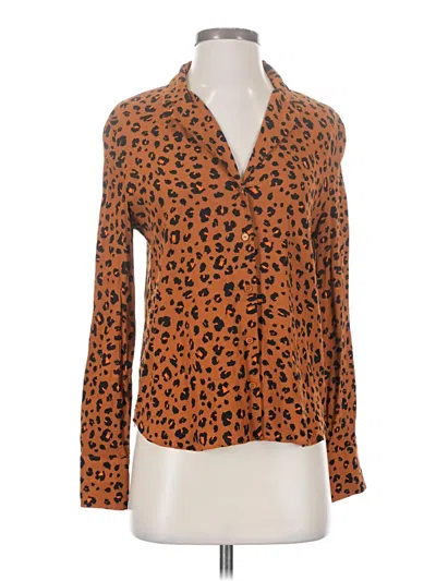 Pre-owned Paris Atelier & Other Stories Long Sleeve Blouse In Orange
