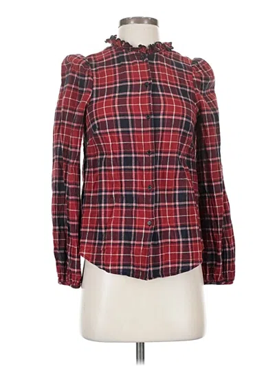 Pre-owned Paris Atelier & Other Stories Long Sleeve Blouse In Red