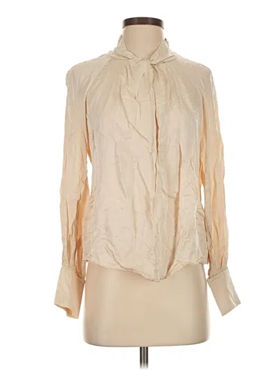 Pre-owned Paris Atelier & Other Stories Long Sleeve Blouse In White