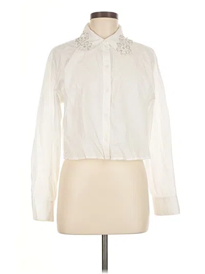 Pre-owned Paris Atelier & Other Stories Long Sleeve Blouse In White