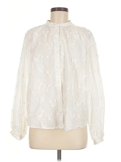 Pre-owned Paris Atelier & Other Stories Long Sleeve Blouse In White