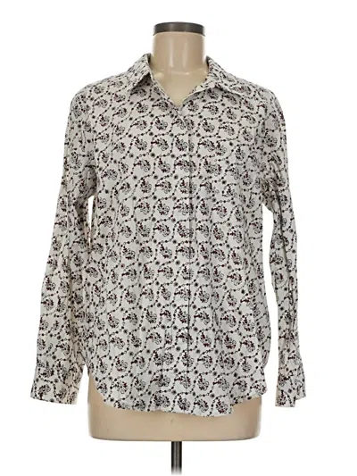 Pre-owned Paris Atelier & Other Stories Long Sleeve Button Down Shirt In White