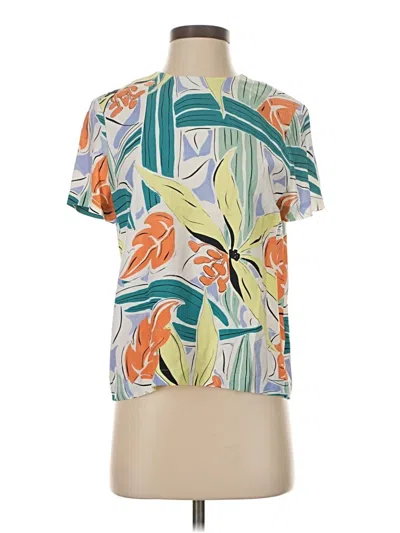 Pre-owned Paris Atelier & Other Stories Short Sleeve Blouse In Green