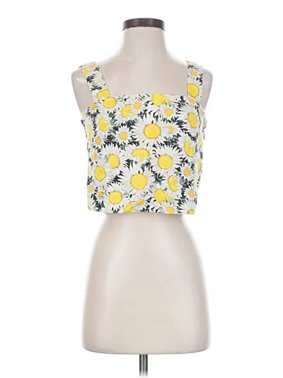 Pre-owned Paris Atelier & Other Stories Tank Top Yellow Halter Neckline Tops