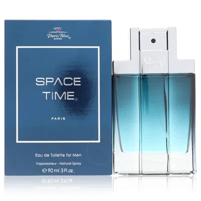 Paris Bleu Men's Space Time Edt Spray 3.4 oz Fragrances 3442150901221 In White