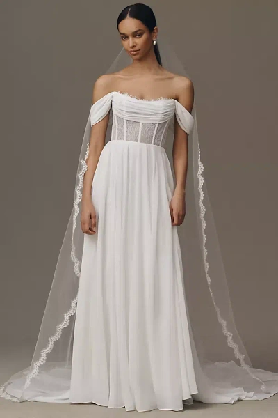 Paris By Debra Moreland Dream Veil In White