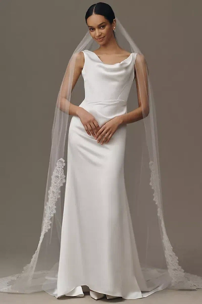 Paris By Debra Moreland Lady Of The Lake Veil In White